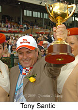 Tony Santic with Melb Cup (16105 bytes)