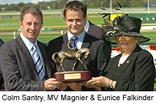 Colm Santry, M V Magnier & Eunice Falkinder (17555 bytes)